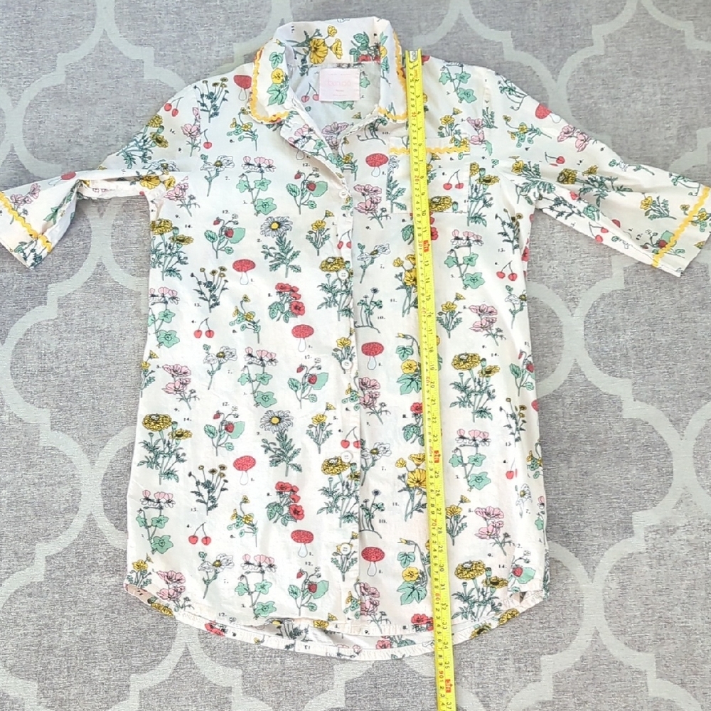 Bando Dress Pajama Floral Print Size Medium - Picture 13 of 13